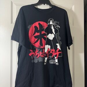 Ripple Junction Black and‎ Red Anime Graphic Tee